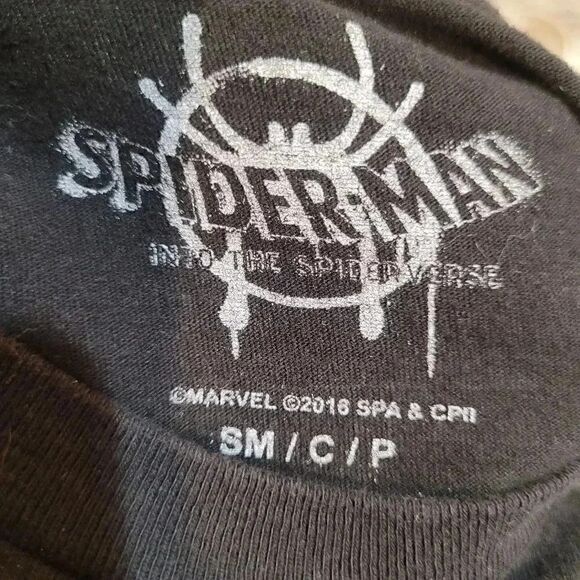Spider Man Marvel Men's Black Cotton Red Graphic Into Multiverse - Picture 4 of 5